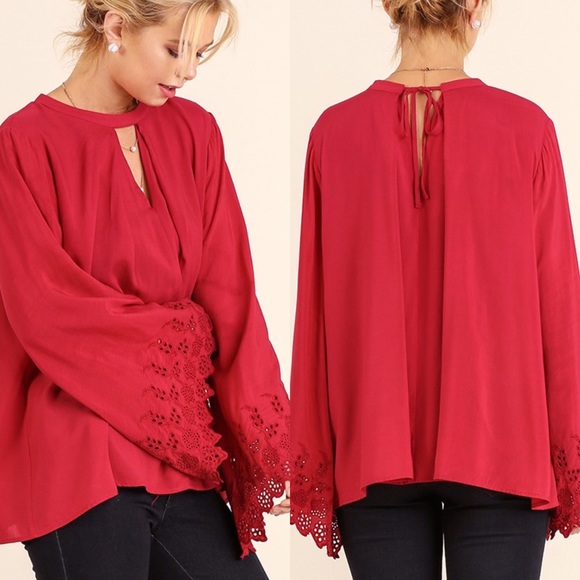 Tops - A Line Top- DEEP RED